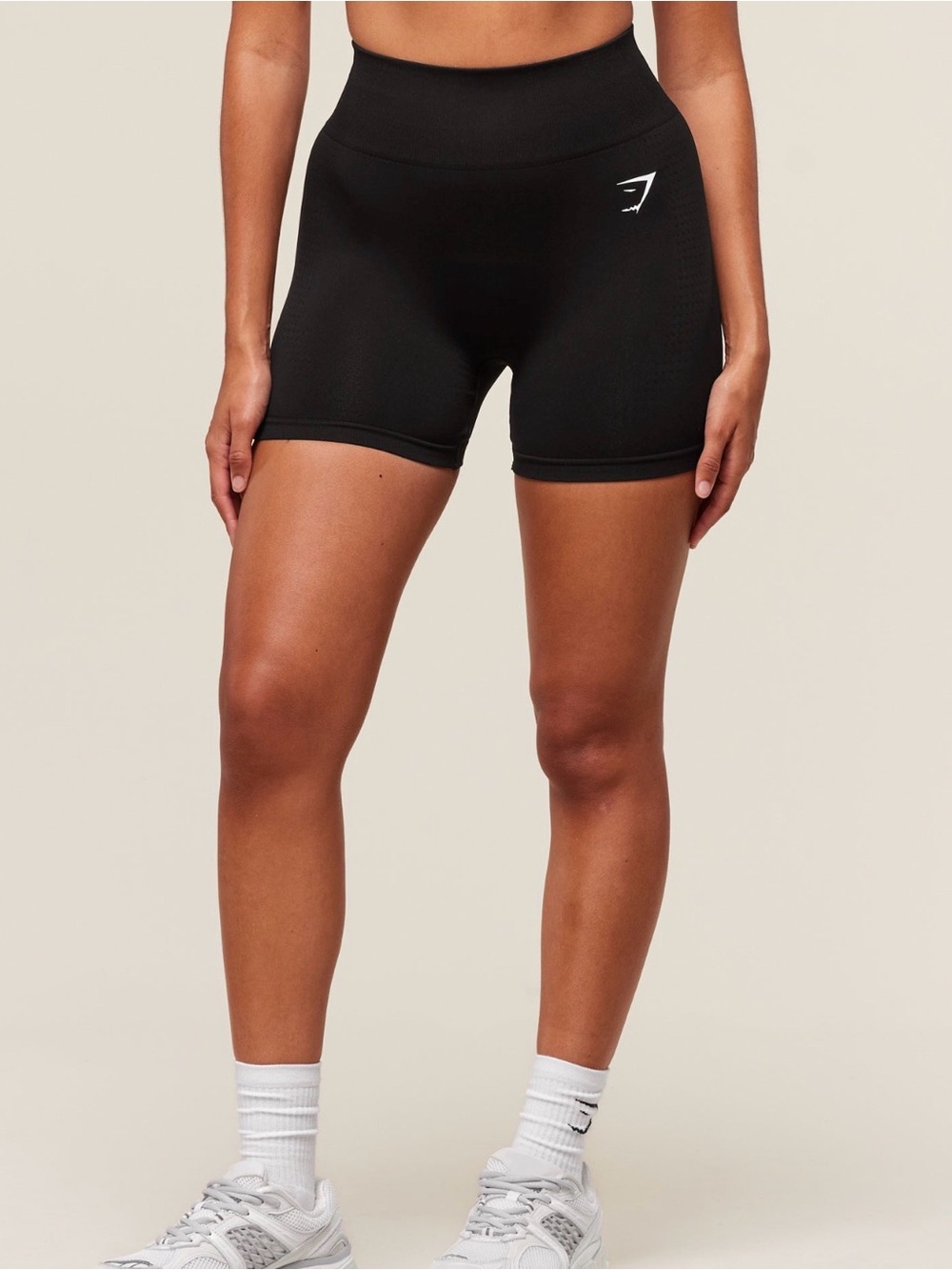Gymshark Black High-Waist Seamless Bike Shorts